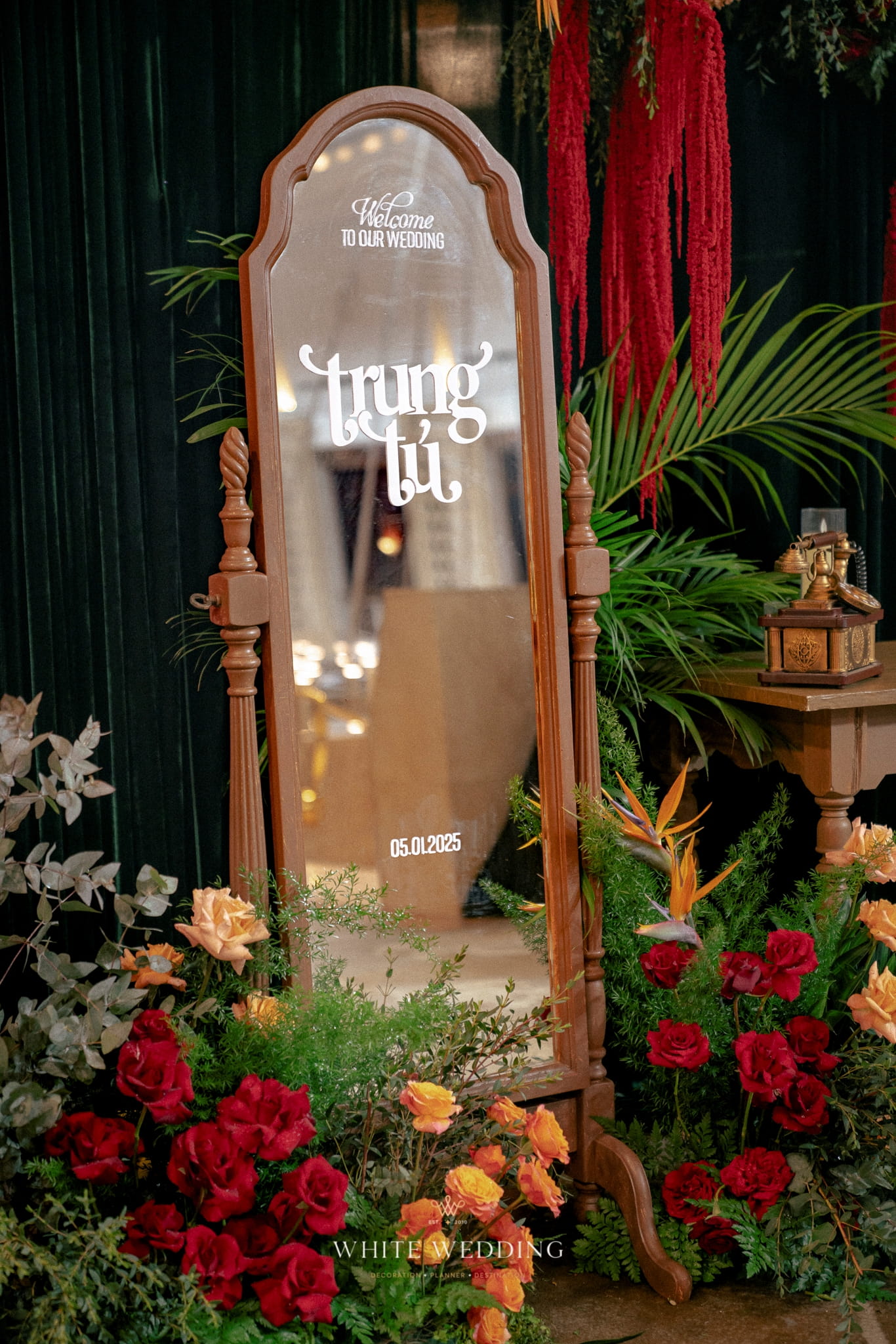 trang tri tiec cuoi indochine crystal white wedding 15