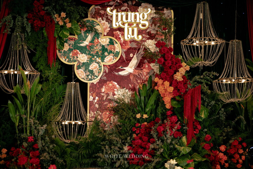 trang tri tiec cuoi indochine crystal white wedding 22