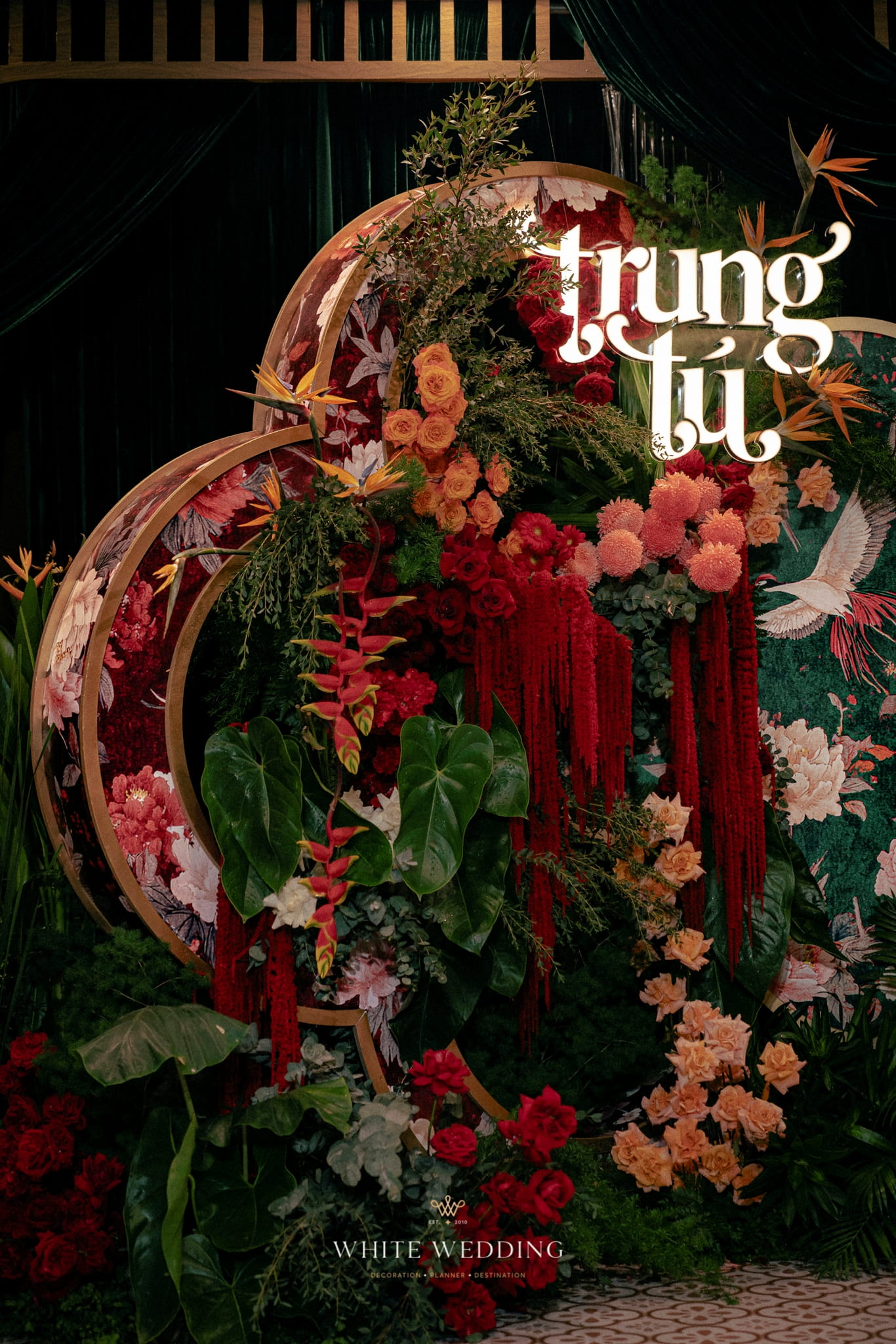 trang tri tiec cuoi indochine crystal white wedding 3