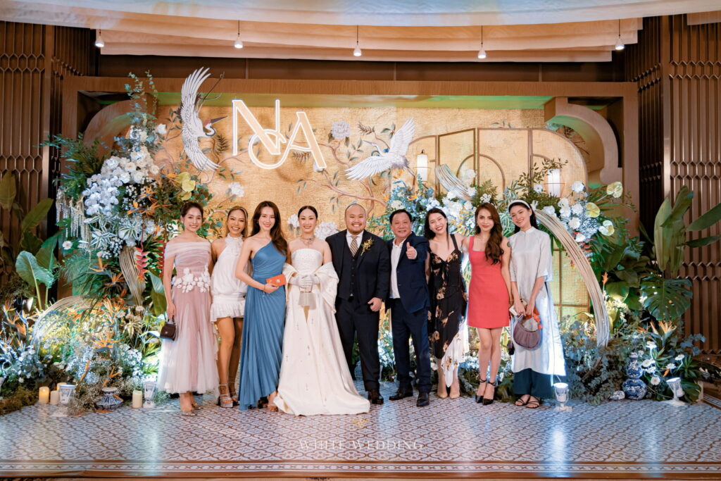 trang tri tiec cuoi indochine royale white wedding 13