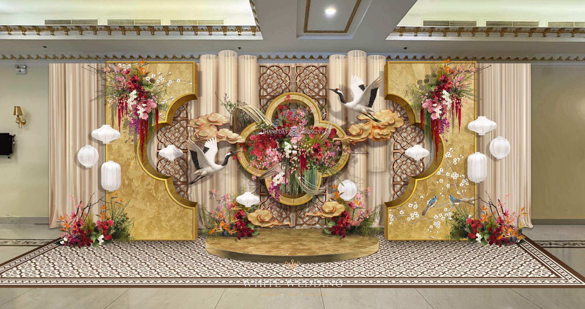 trang tri tiec cuoi ket duyen white wedding 10 2