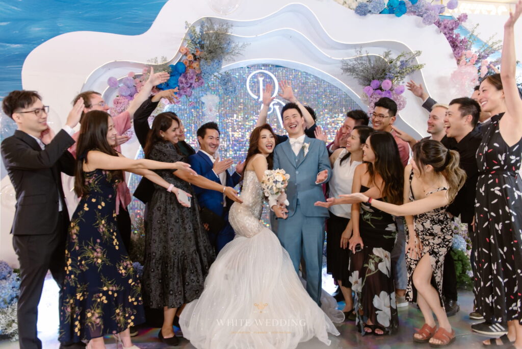 trang tri tiec cuoi little mermaid white wedding 3