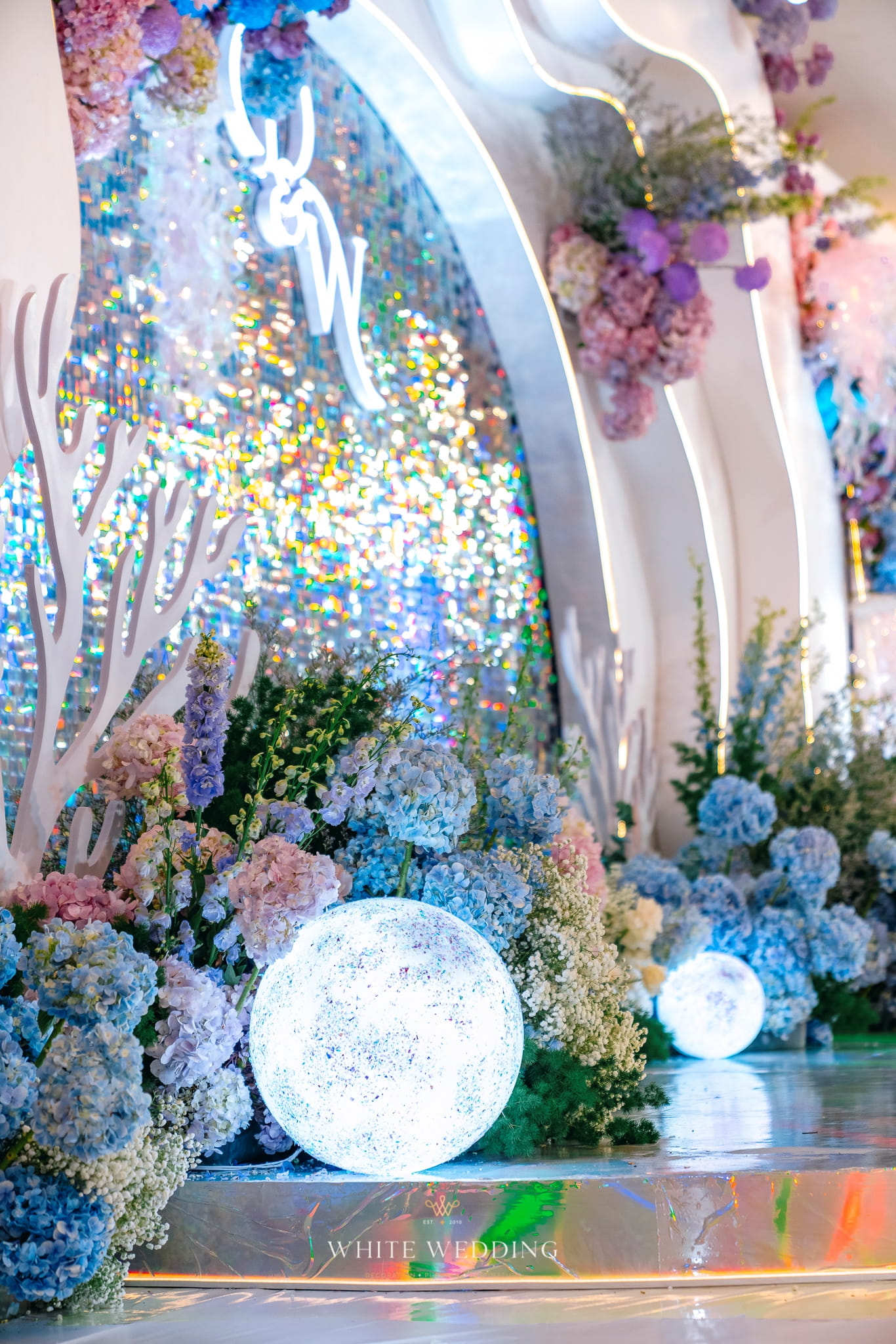 trang tri tiec cuoi little mermaid white wedding 3 2