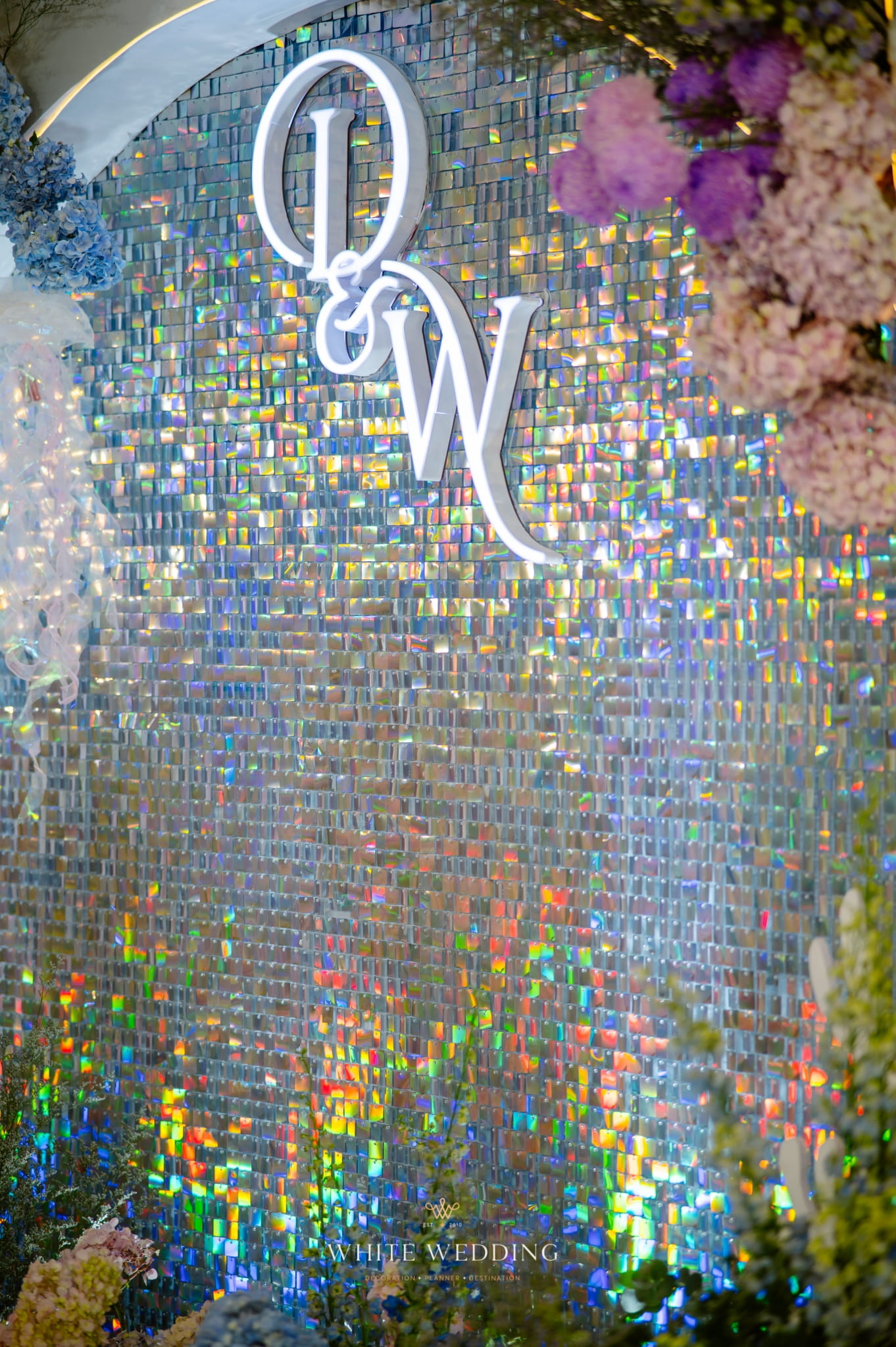 trang tri tiec cuoi little mermaid white wedding 43
