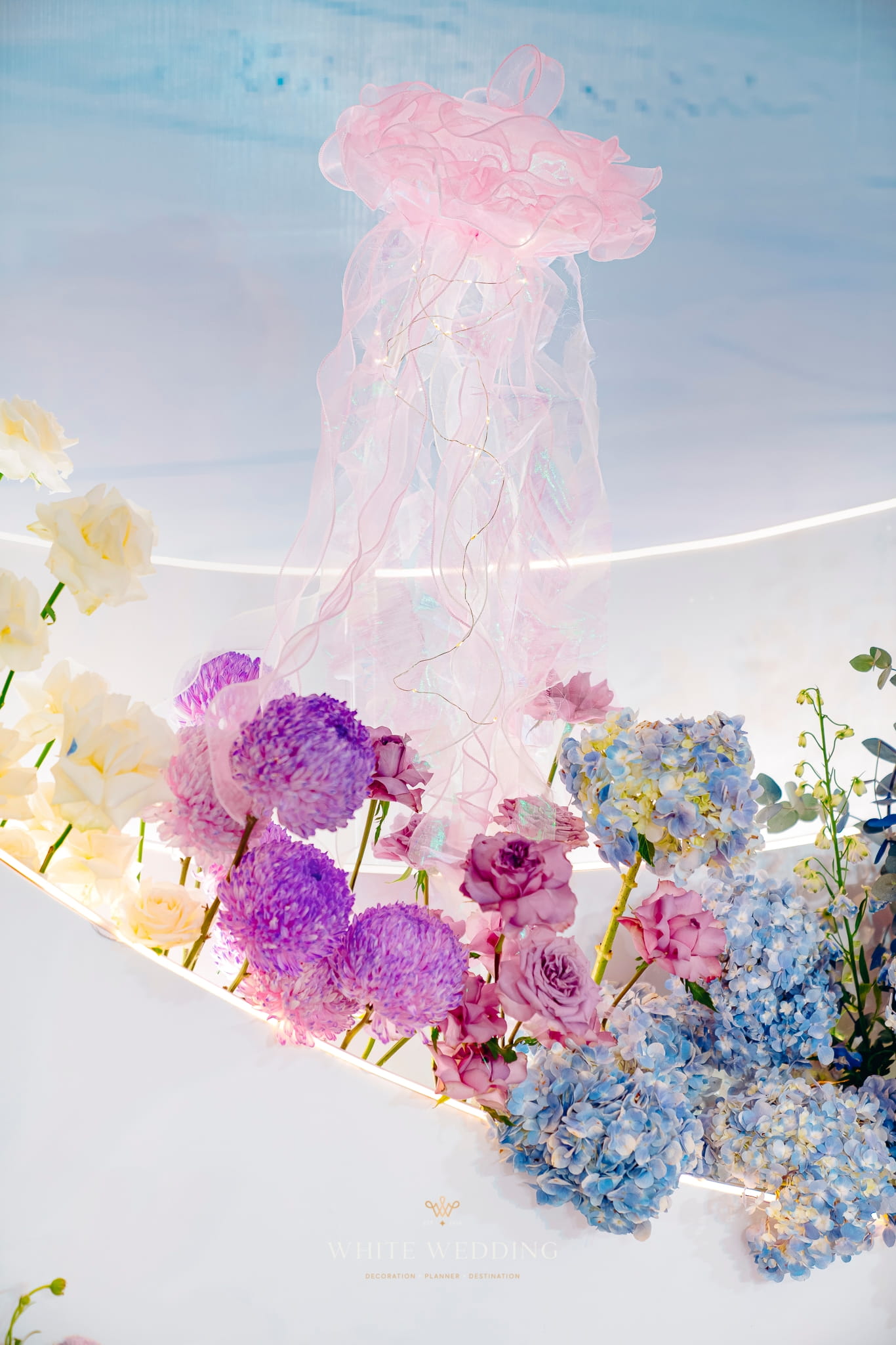 trang tri tiec cuoi little mermaid white wedding 8 1
