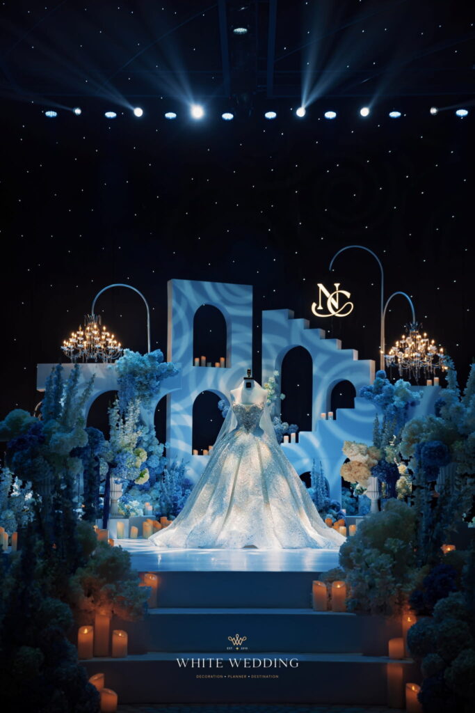 trang tri tiec cuoi love you at santorini white wedding 10