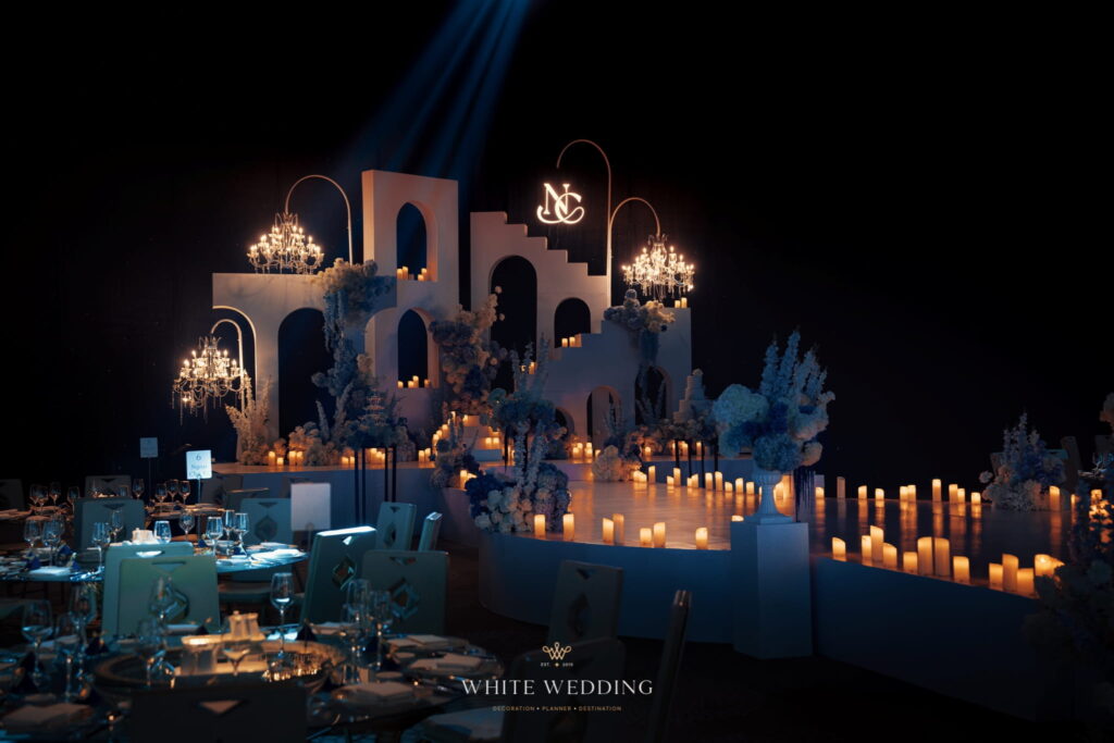 trang tri tiec cuoi love you at santorini white wedding 14