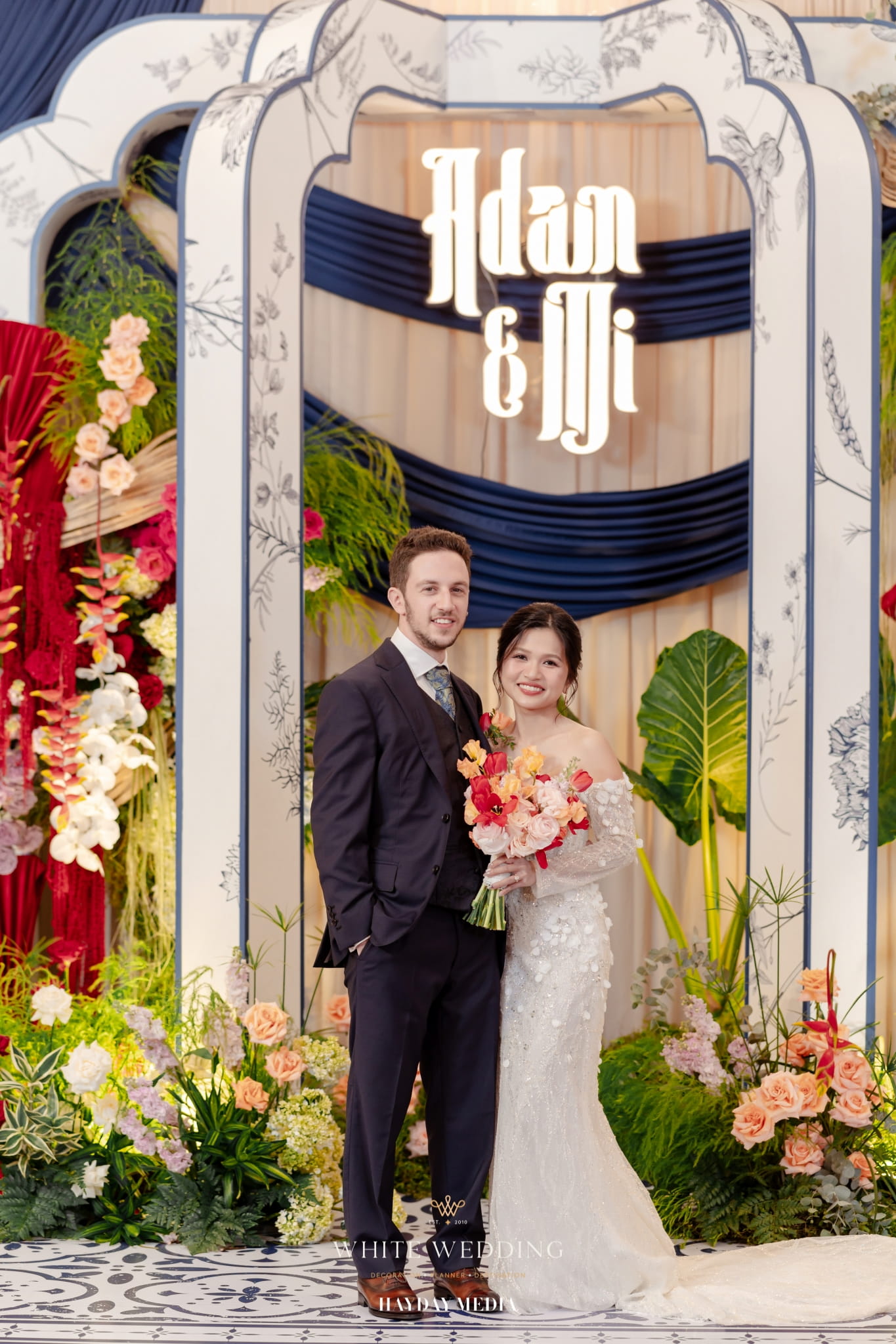 trang tri tiec cuoi timeline indochine white wedding 20