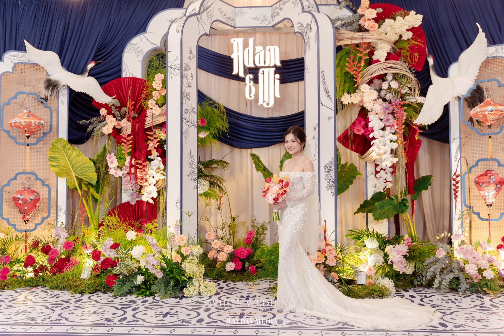 trang tri tiec cuoi timeline indochine white wedding 22
