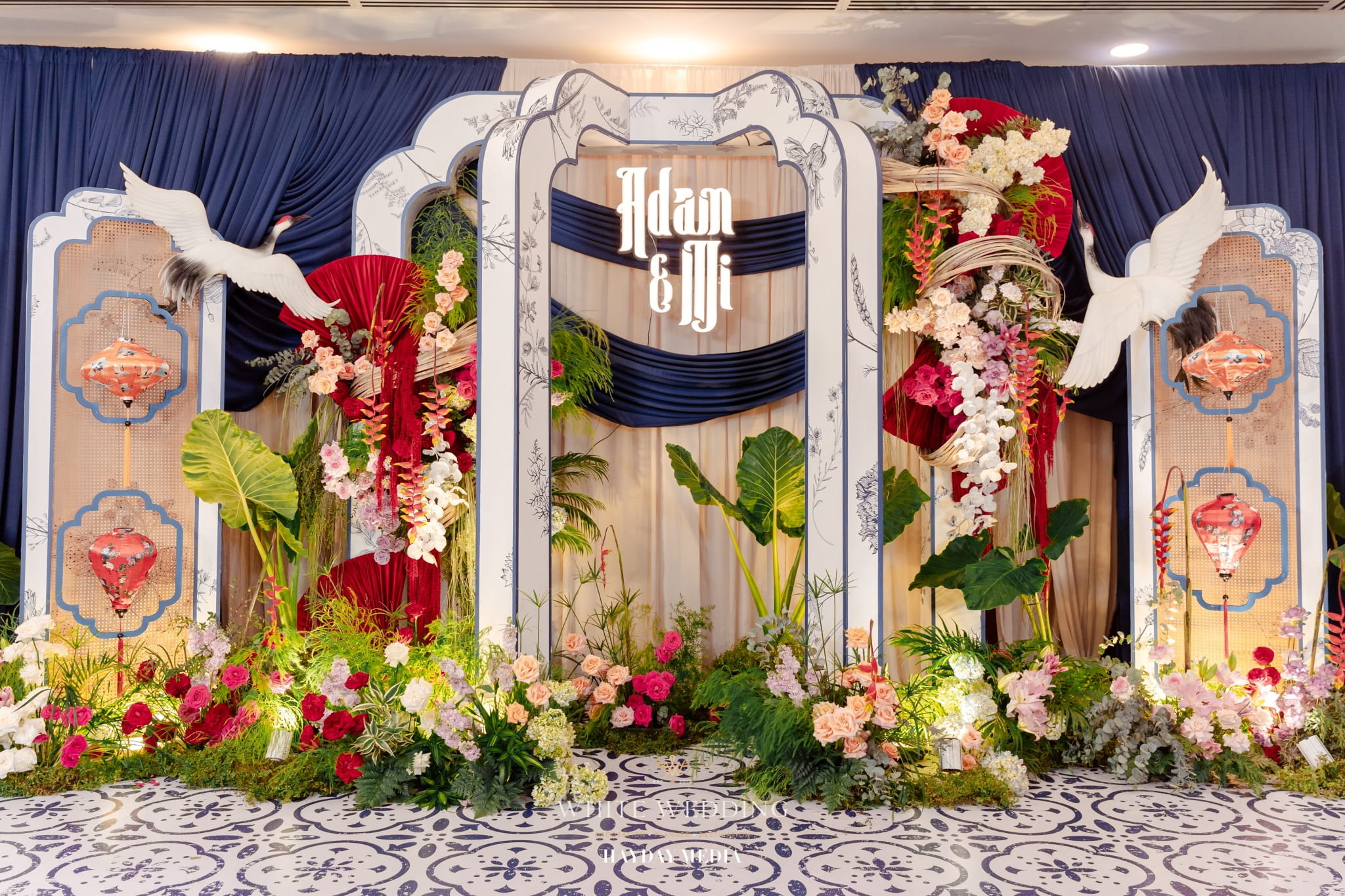 trang tri tiec cuoi timeline indochine white wedding 23