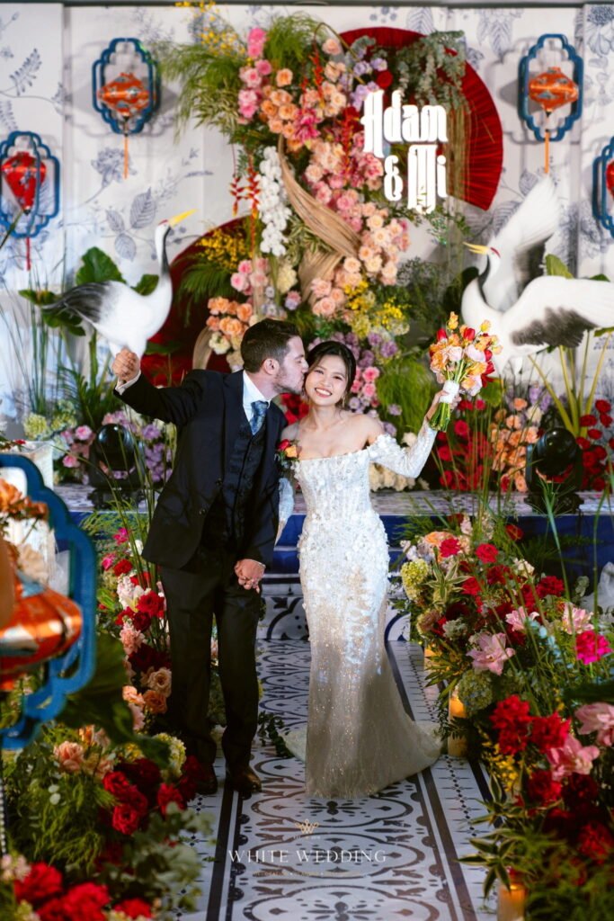 trang tri tiec cuoi timeline indochine white wedding 3
