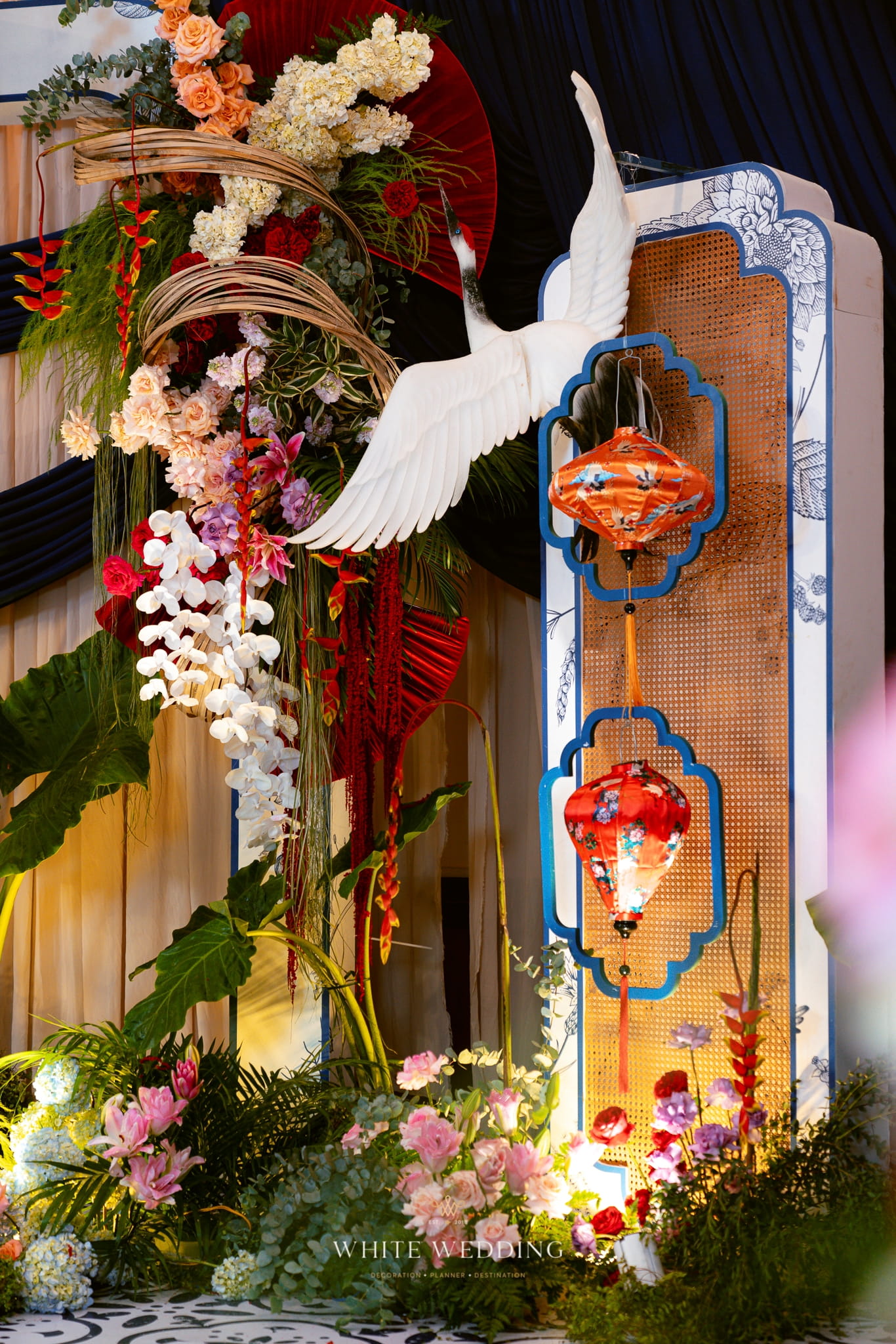 trang tri tiec cuoi timeline indochine white wedding 34