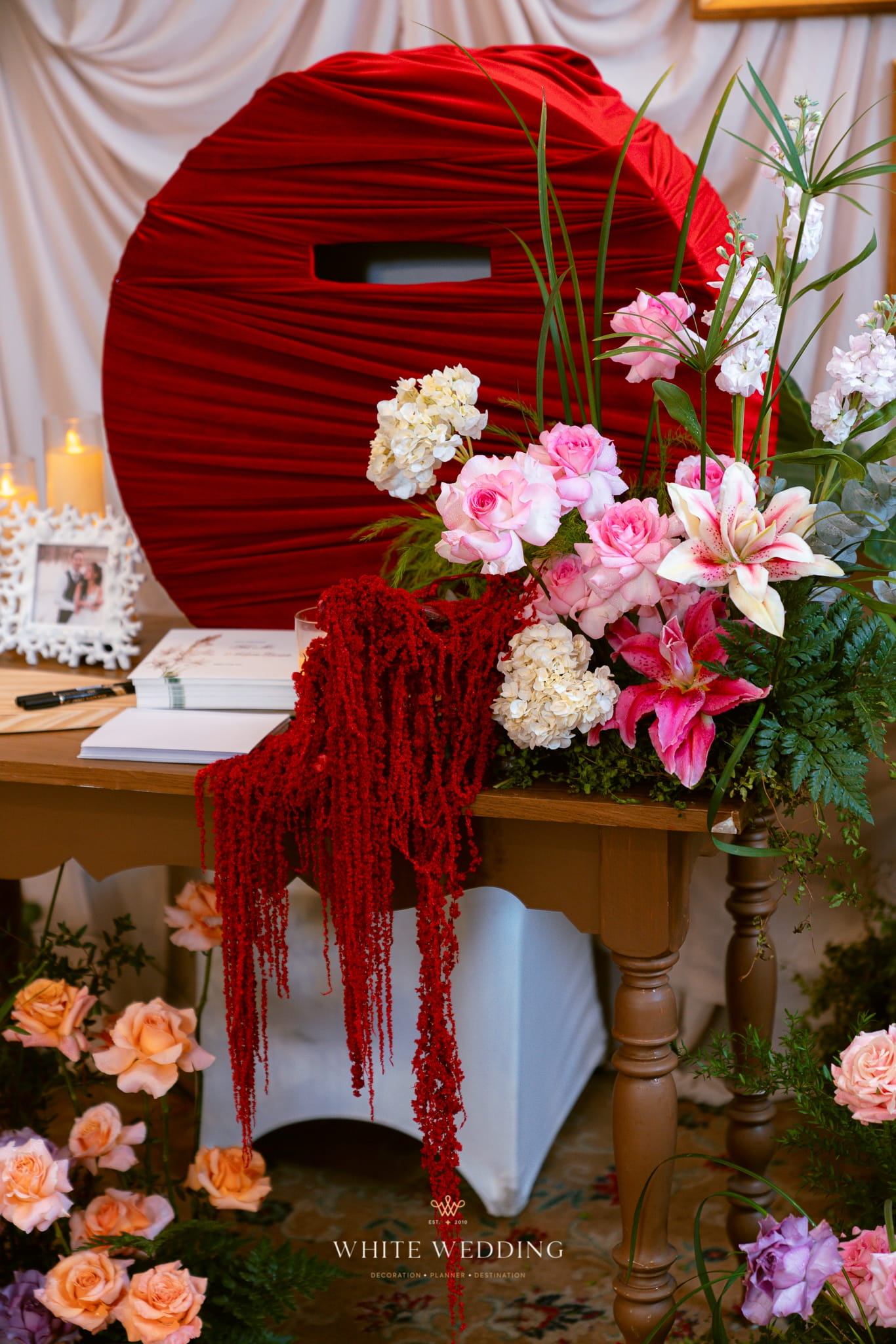 trang tri tiec cuoi timeline indochine white wedding 36