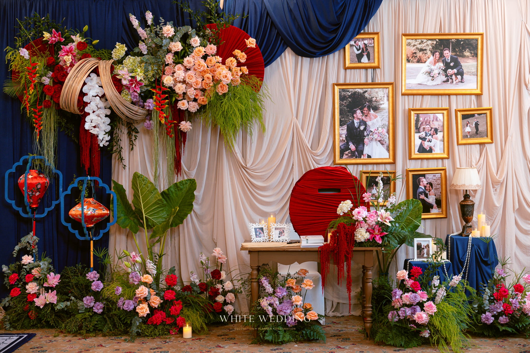 trang tri tiec cuoi timeline indochine white wedding 38