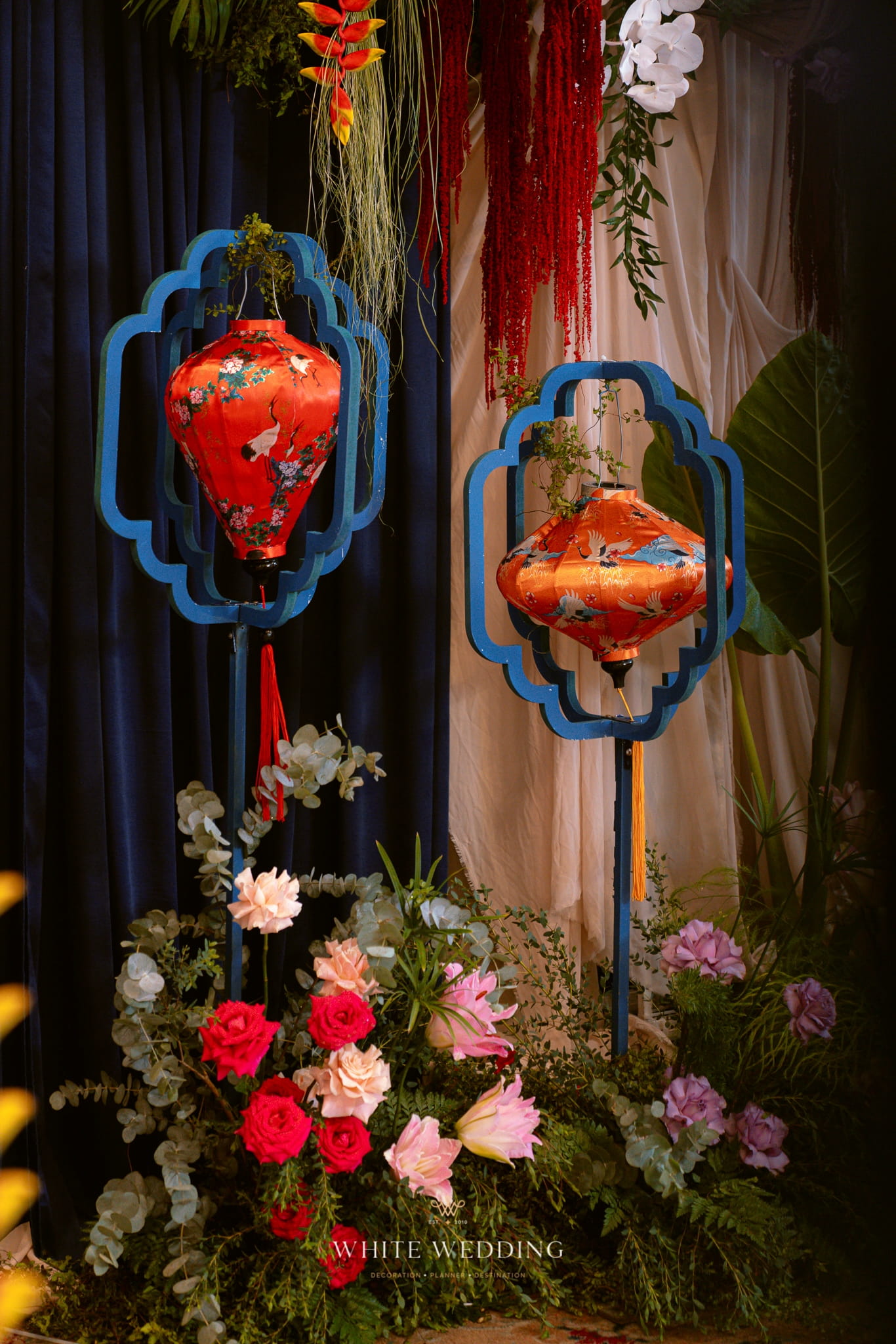 trang tri tiec cuoi timeline indochine white wedding 40