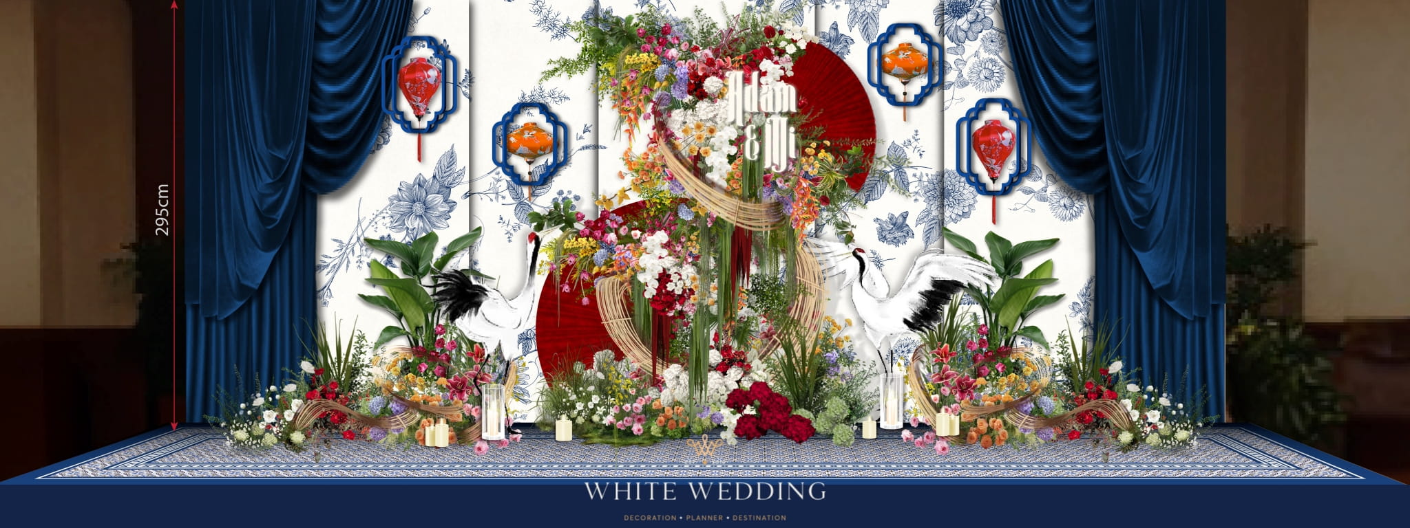 trang tri tiec cuoi timeline indochine white wedding 76