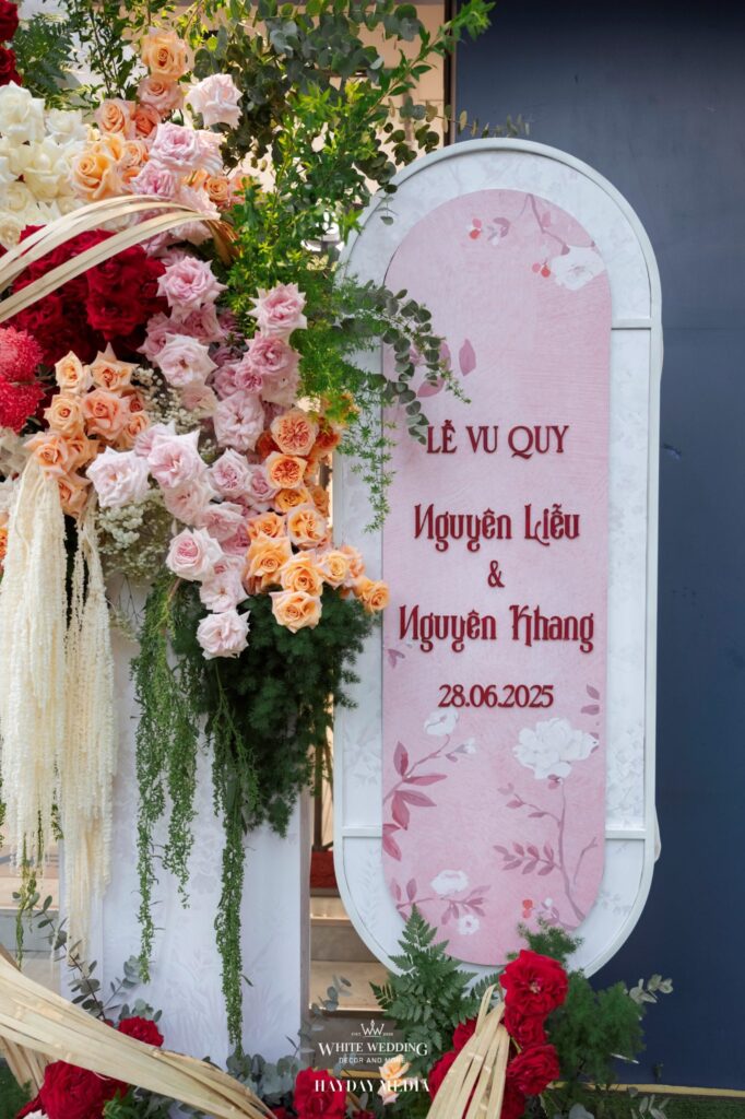 Biển Welcome Đám Cưới: Mẫu Thiết Kế Đẹp Và Cá Nhân Hoá 9 bien welcome dam cuoi 6