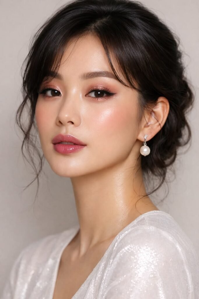 Makeup Cô Dâu 2026: 4 Tone Trang Điểm Đẹp Tự Nhiên Và Sang Trọng Được Yêu Thích Nhất 2 dewy glow makeup5