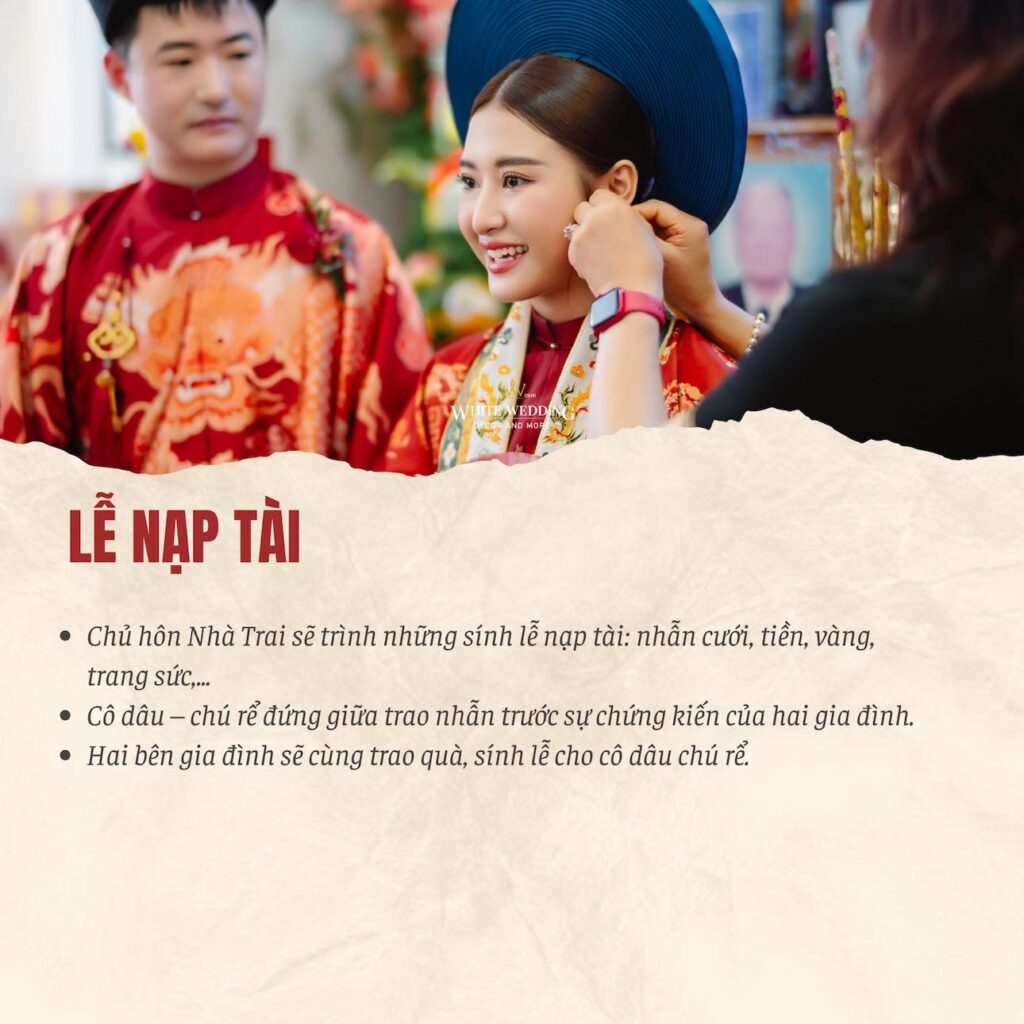 Nhà trai cần chuẩn bị gì cho đám hỏi? Hướng dẫn chi tiết 5 le nap tai