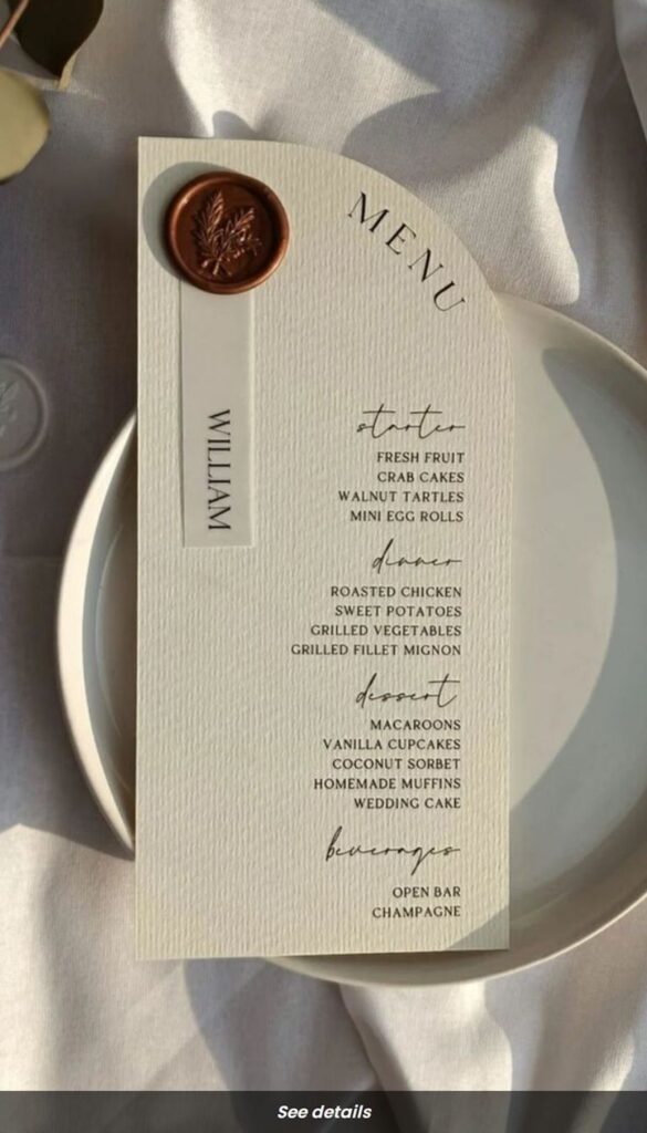 Menu Tiệc Cưới Đãi Khách: Lên Thực Đơn Ngon, Đẹp & Hợp Budget 4 menu tiec cuoi 4
