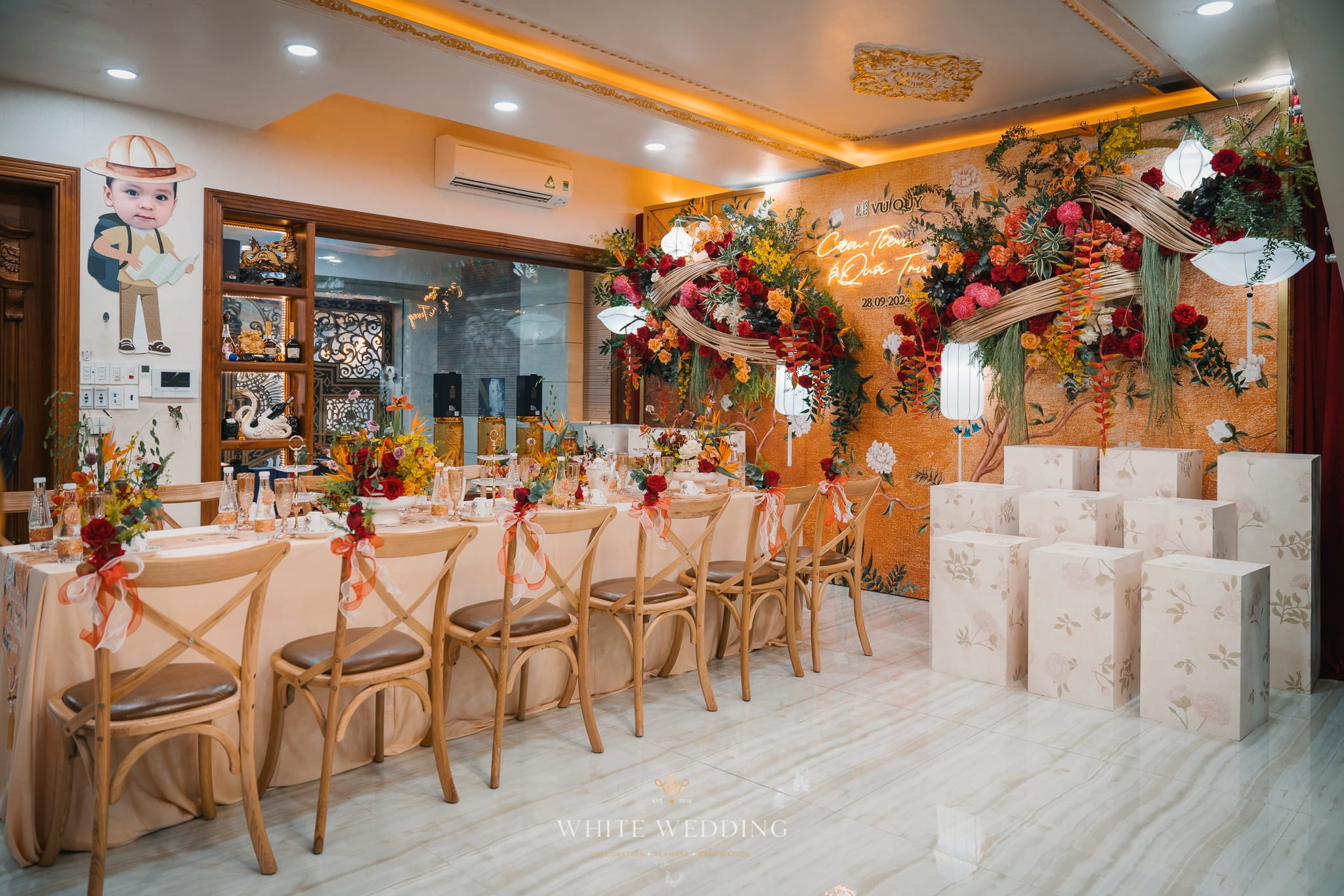 trang tri le dinh hon huong sac dong duong white wedding 10