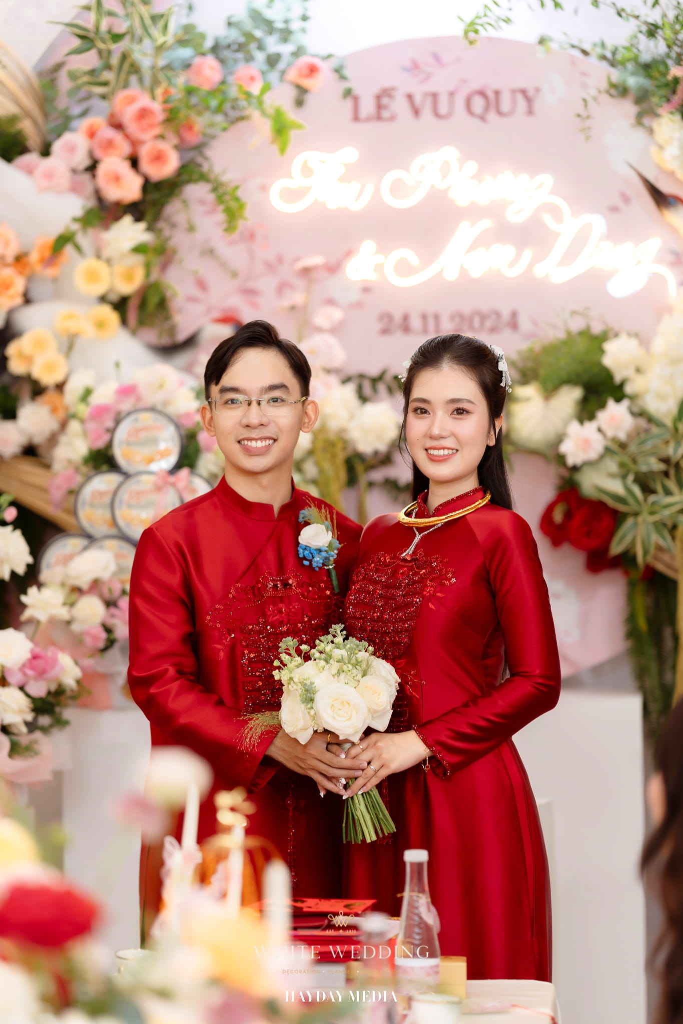 trang tri le gia tien dawn of grace white wedding 23