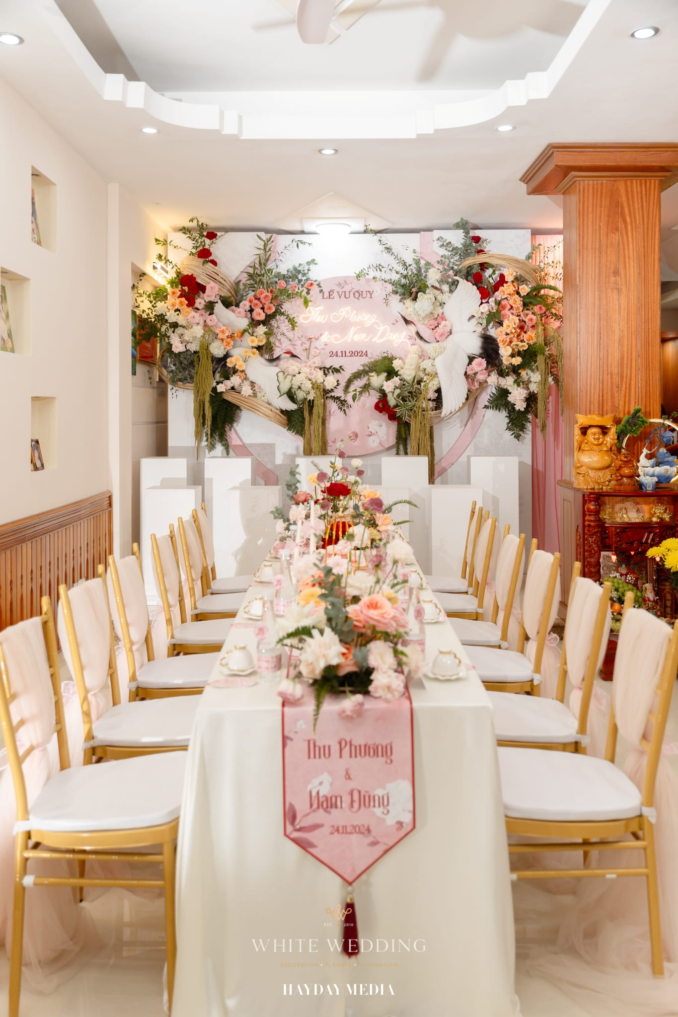 trang tri le gia tien dawn of grace white wedding 45