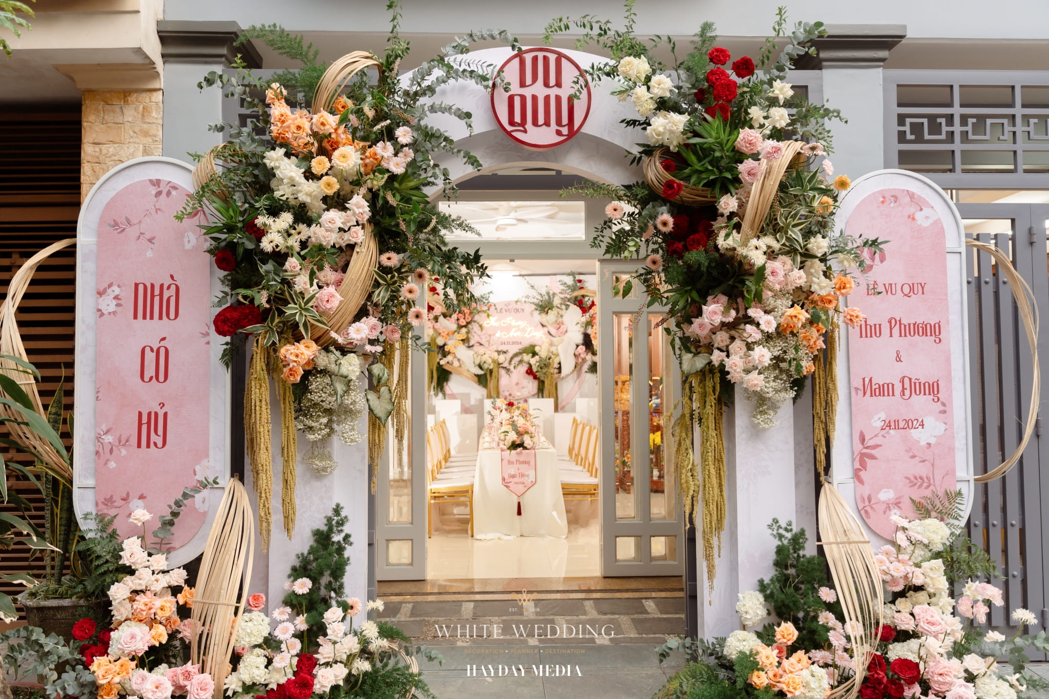 trang tri le gia tien dawn of grace white wedding 47