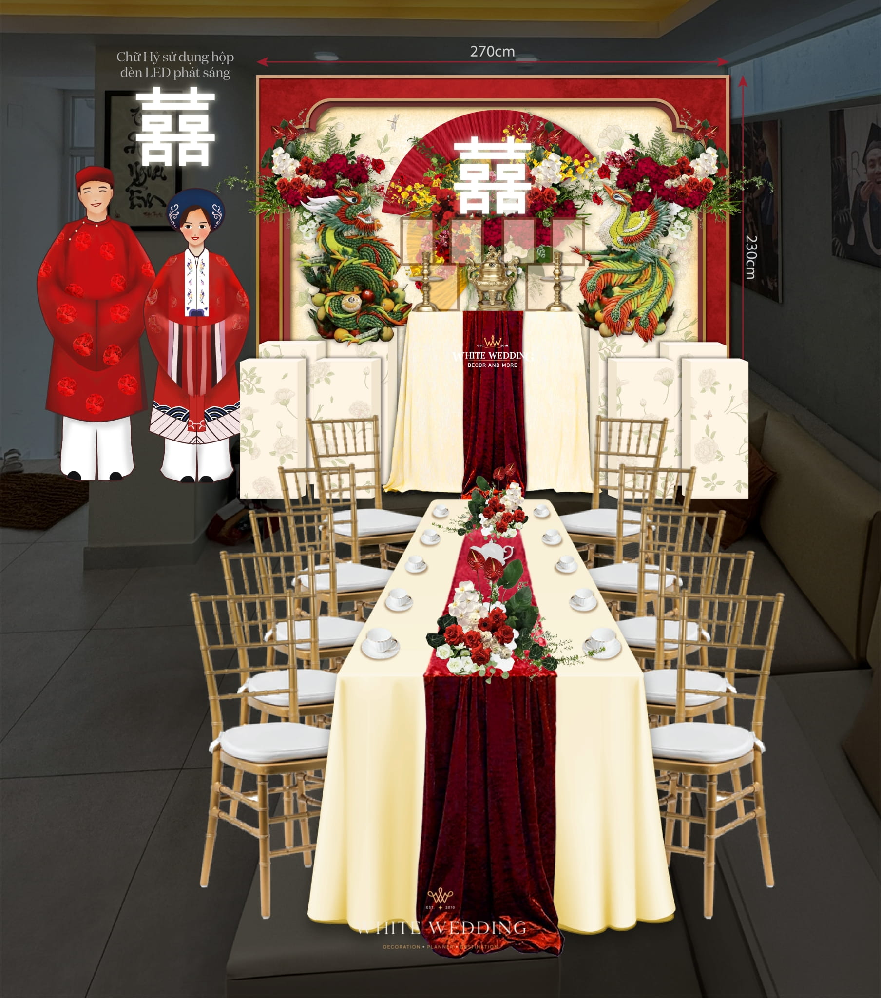 trang tri le gia tien song hy mon white wedding 1 1