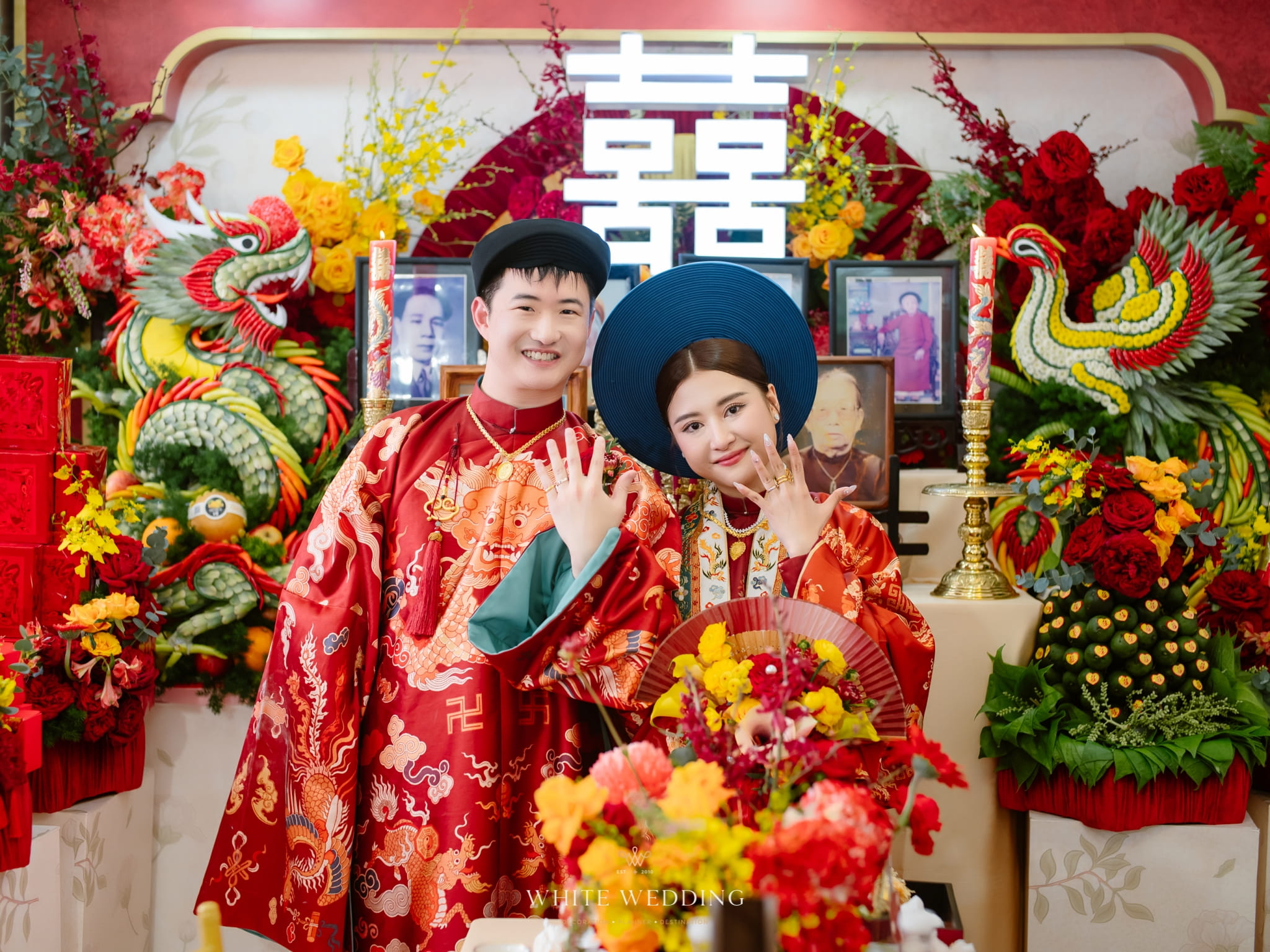 trang tri le gia tien song hy mon white wedding 55