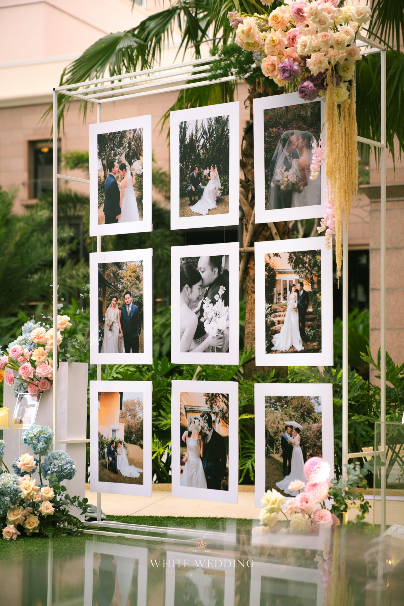 trang tri tiec cuoi love in bloom white wedding 44