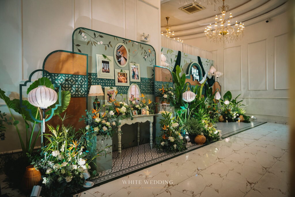 trang tri tiec cuoi modern indochine white wedding 9