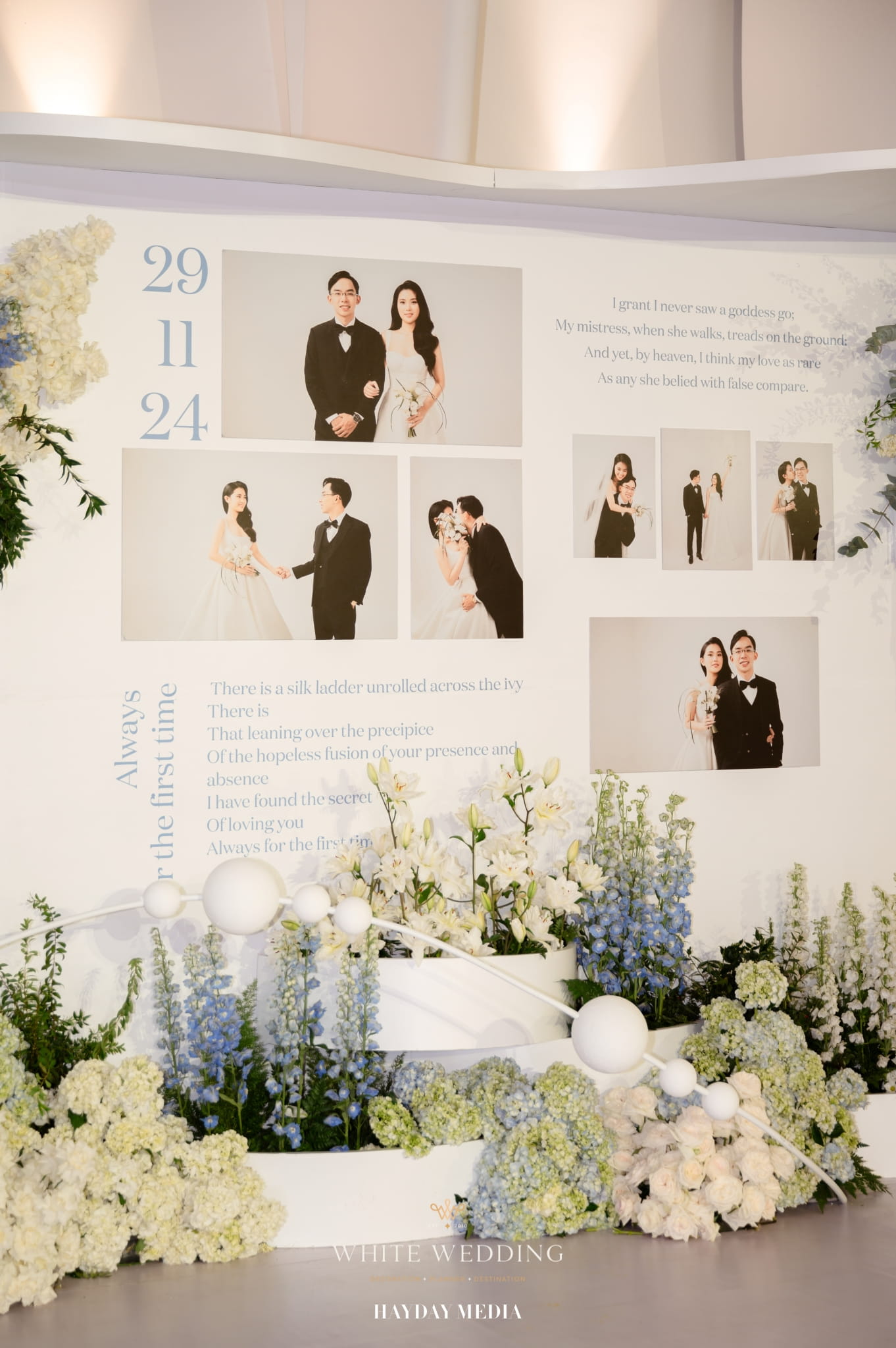 trang tri tiec cuoi pure infinity white wedding 17