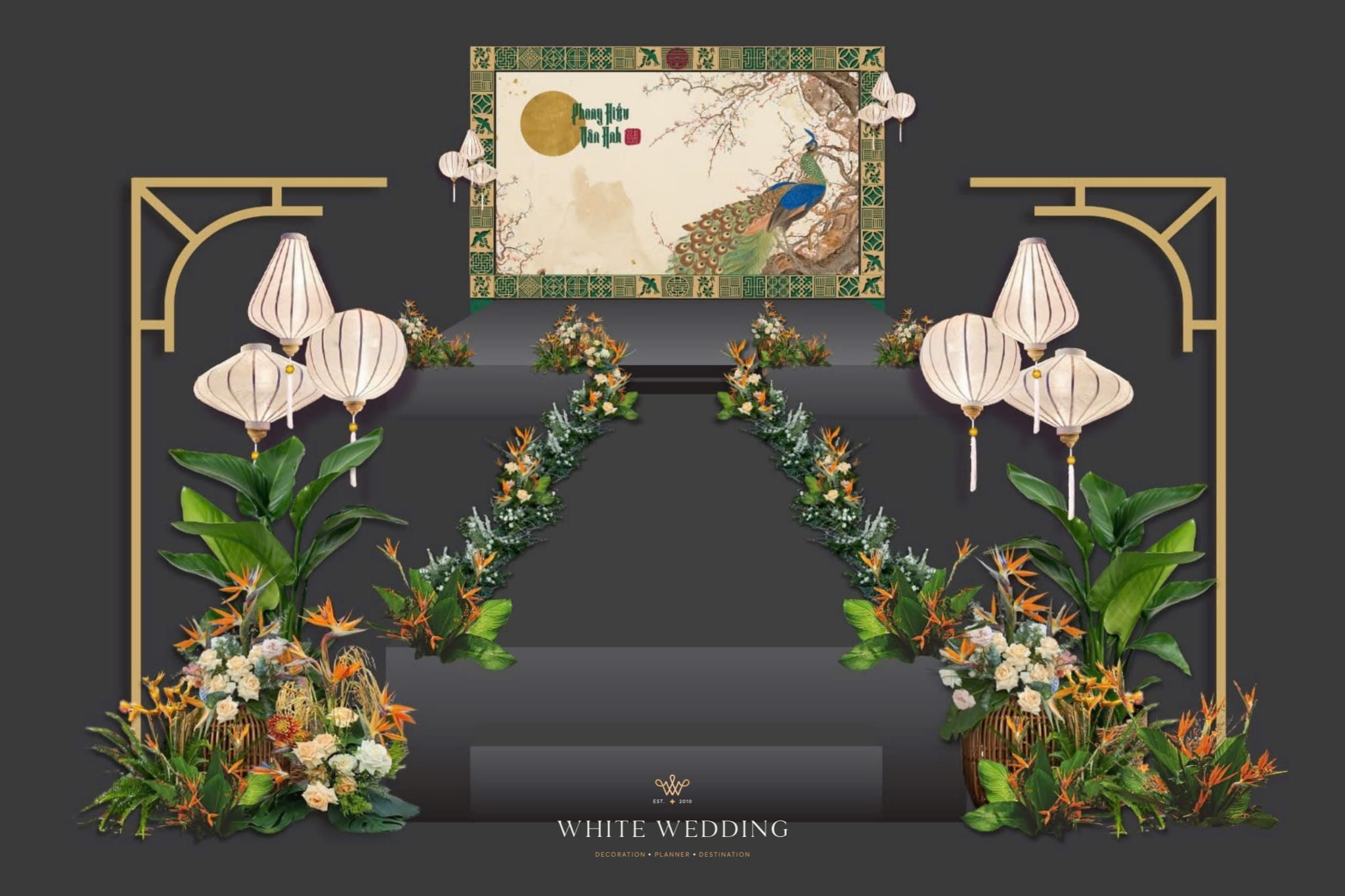 trang tri tiec cuoi traditional wedding white wedding 3 1