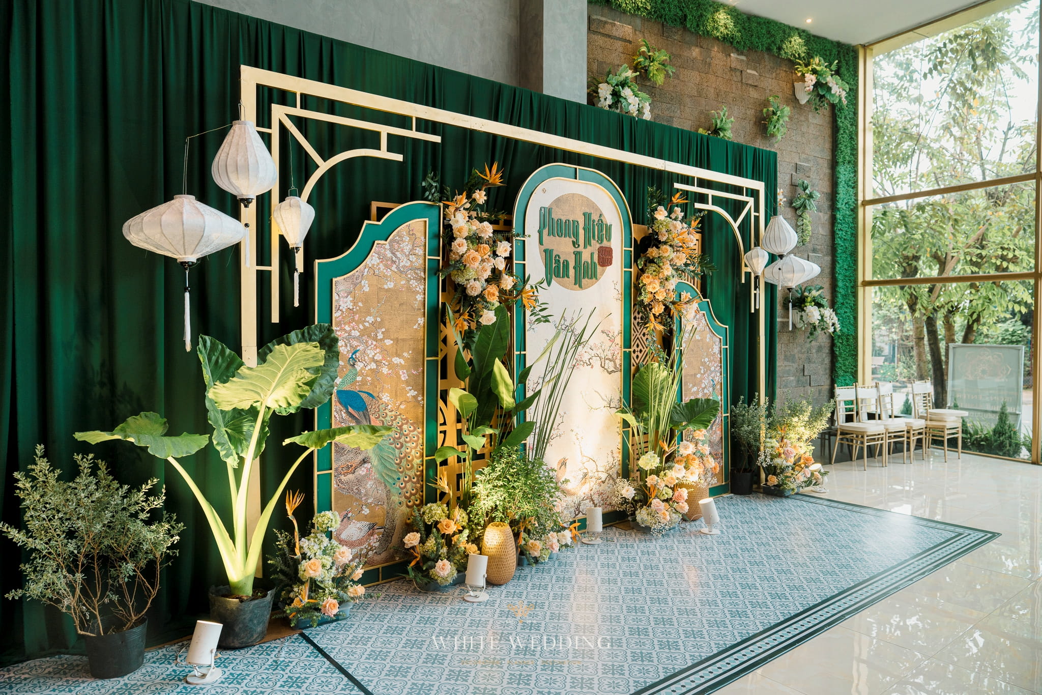 trang tri tiec cuoi traditional wedding white wedding 35