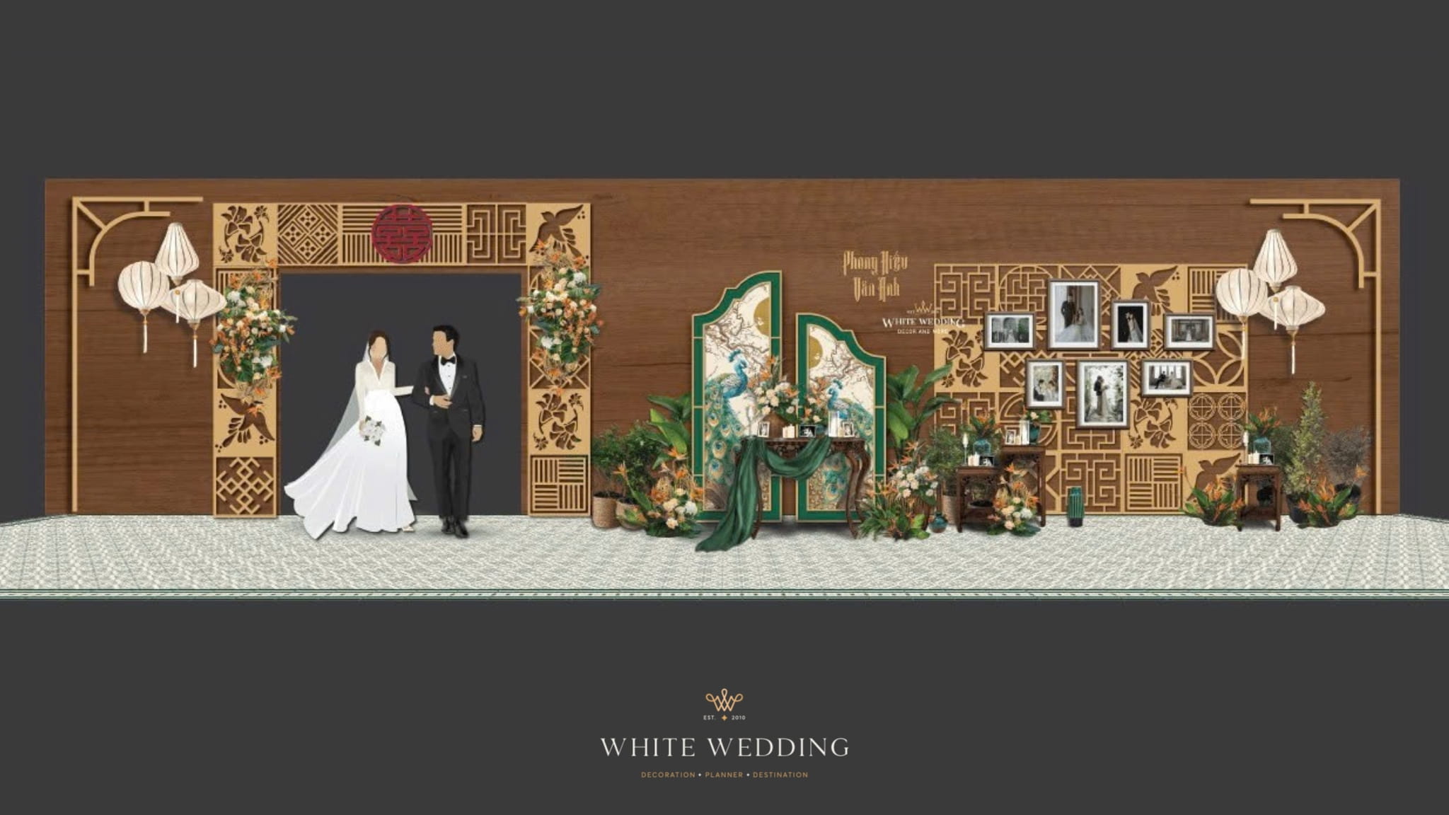 trang tri tiec cuoi traditional wedding white wedding 4 1