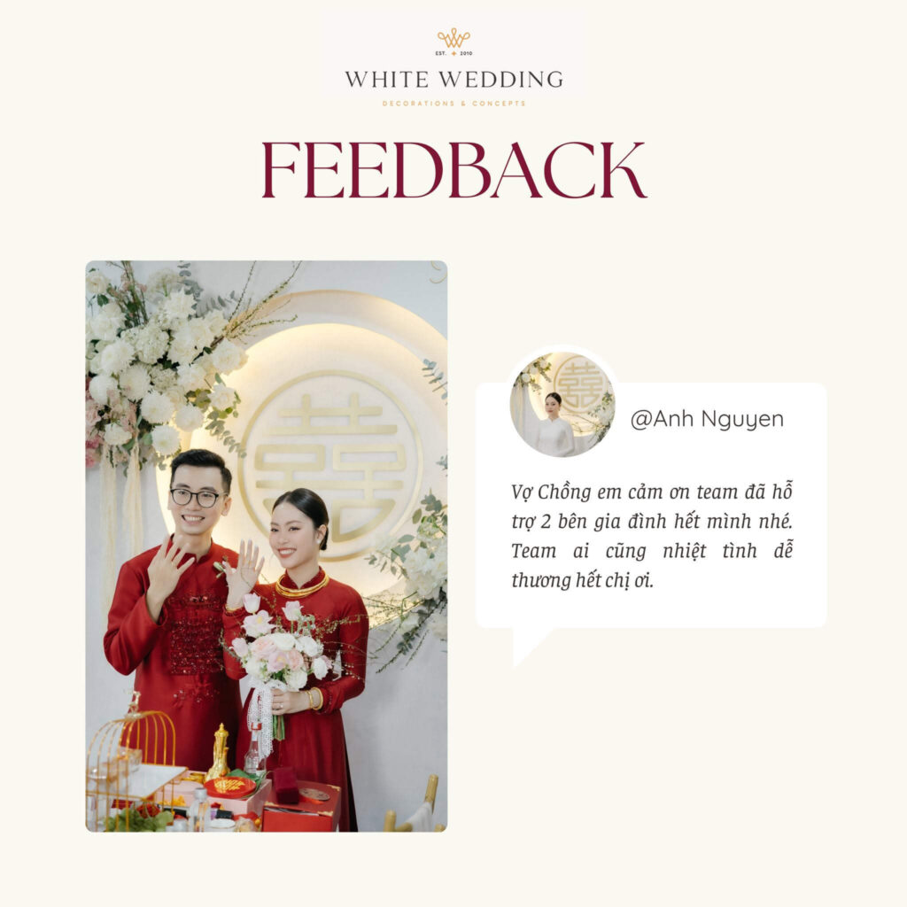 Feedback danh gia dich vu cuoi planner tphcm White Wedding 13