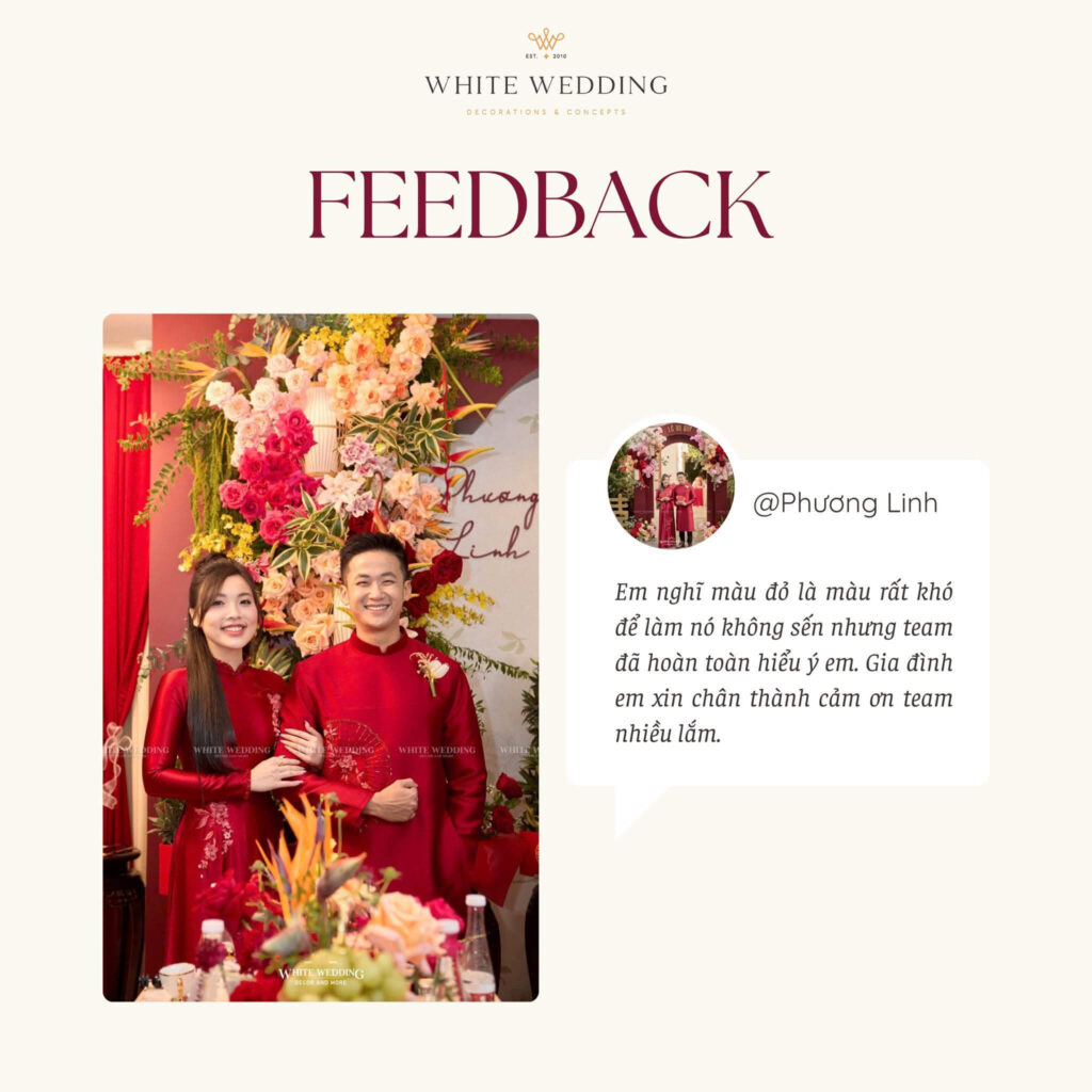Feedback danh gia dich vu cuoi planner tphcm White Wedding 9