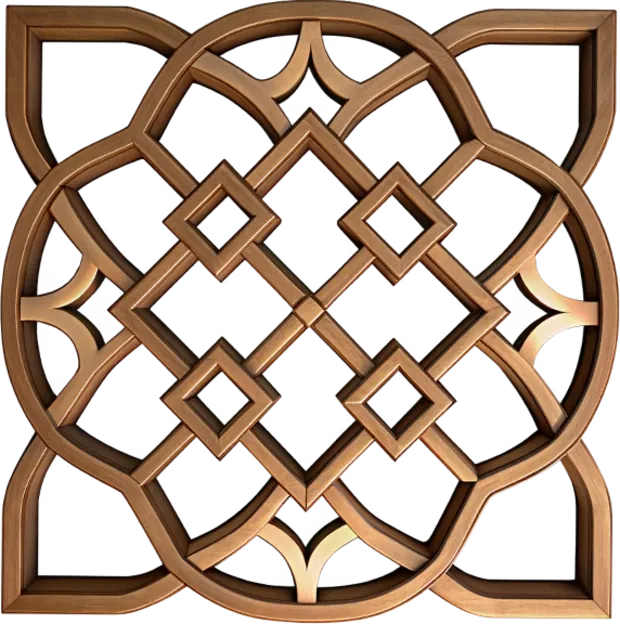 Phù điêu gỗ cắt CNC hoạ tiết Indochine